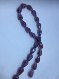 10mm x 15mm Teardrop Faceted Luster Finish / Wine