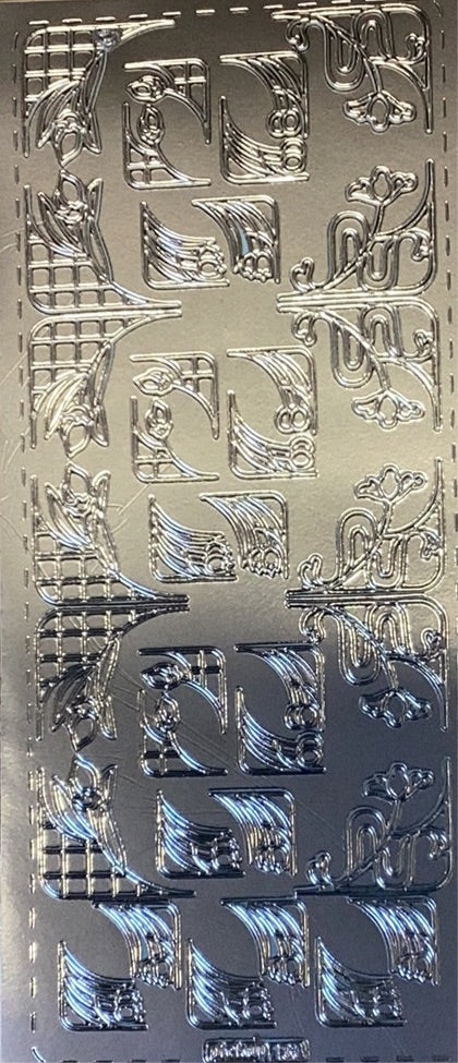 Floral Corners - Silver