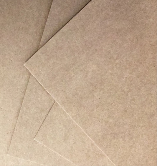 12 x 12 Kraft Natural Brown Card 386gsm - 5 Pack