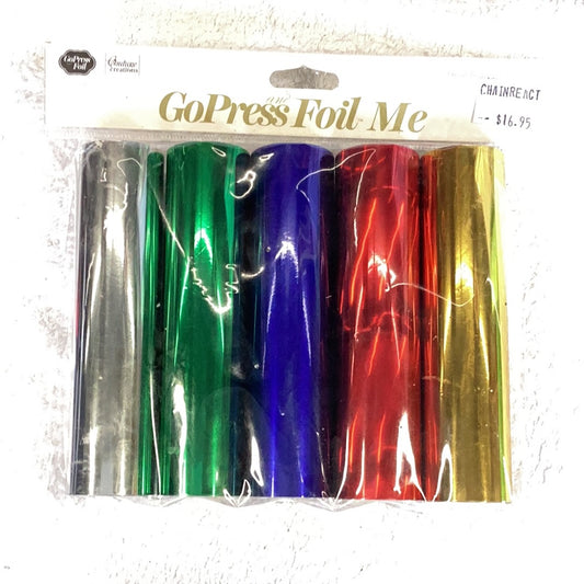 Mixed 5 pack foils / each roll 12.5cm x 5m