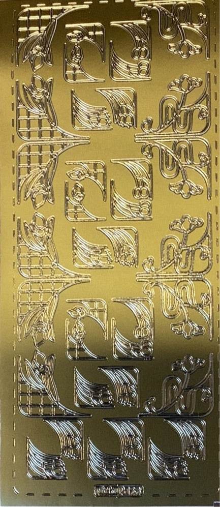 Floral Corners - Gold