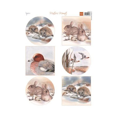 Marianne Design - Topper Sheet, Mattie's Winter Critters 2 #0163