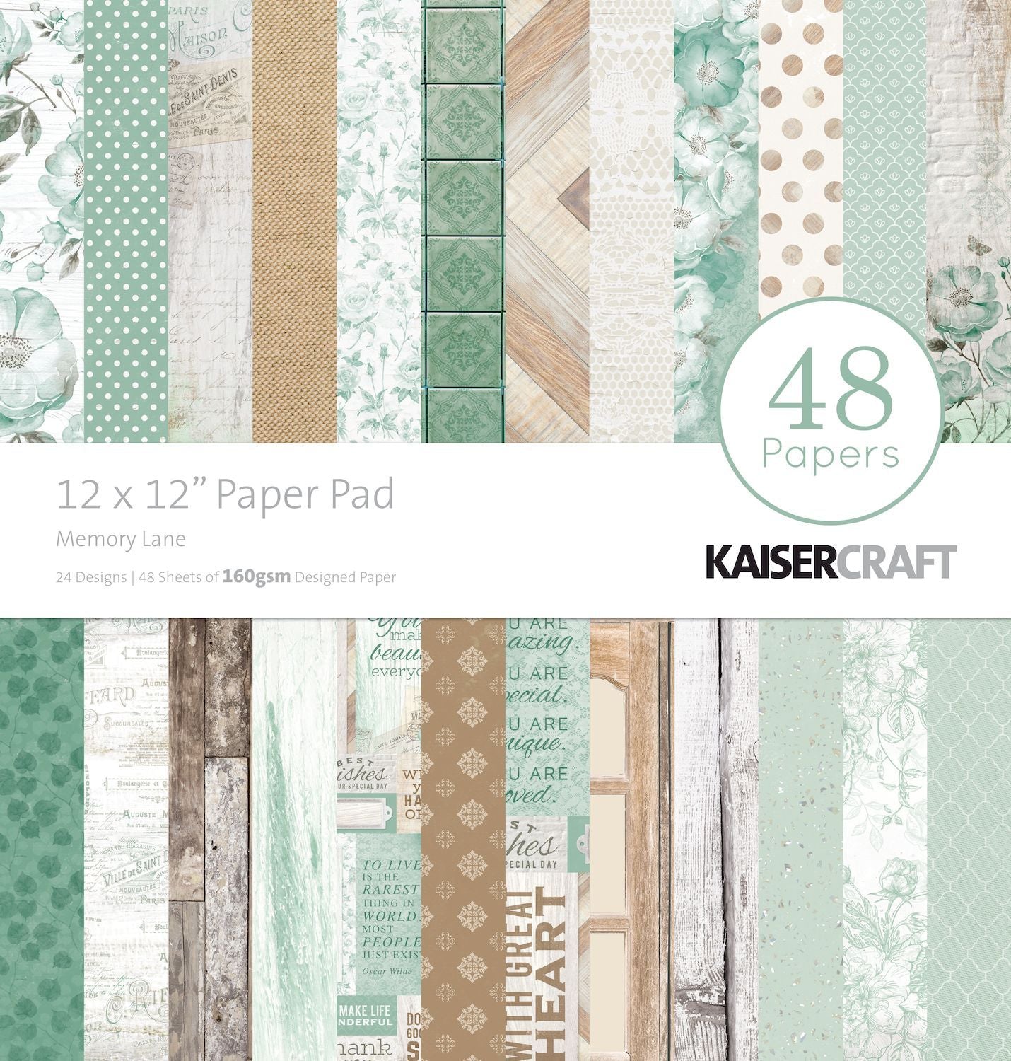 Kaisercraft 12 x 12 / Memory Lane Paper Pad