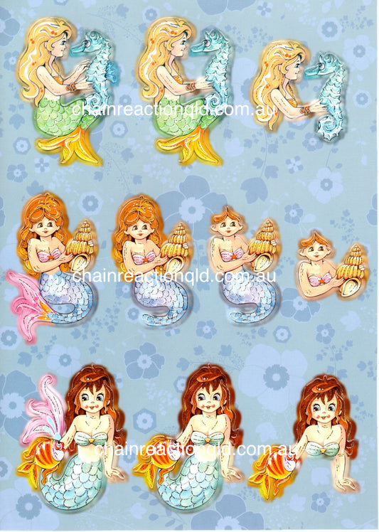 Easy 3D - Trio of Mermaids #065