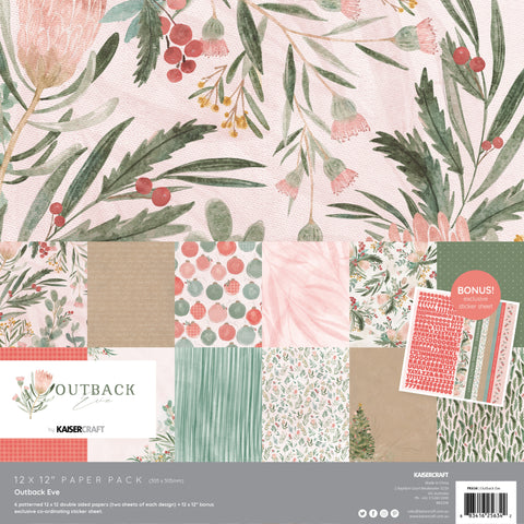 Kaisercraft 12 x 12 / Outback Eve Paper Pack