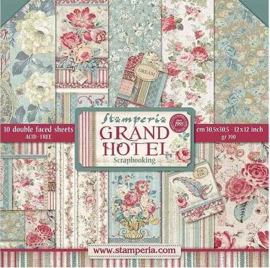 Stamperia 12 x 12 Paper Pack / Grand Hotel