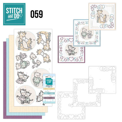 Stitch & Do Embroidery Card Kit #59 - I Love You