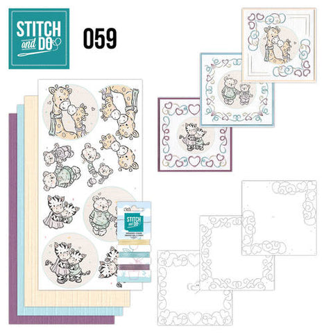 Stitch & Do Embroidery Card Kit #59 - I Love You