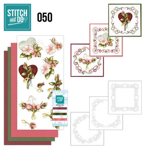 Stitch & Do Embroidery Card Kit #50 - Wedding
