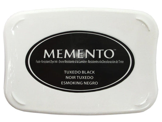 memento black ink pad, tuxedo black, refills available