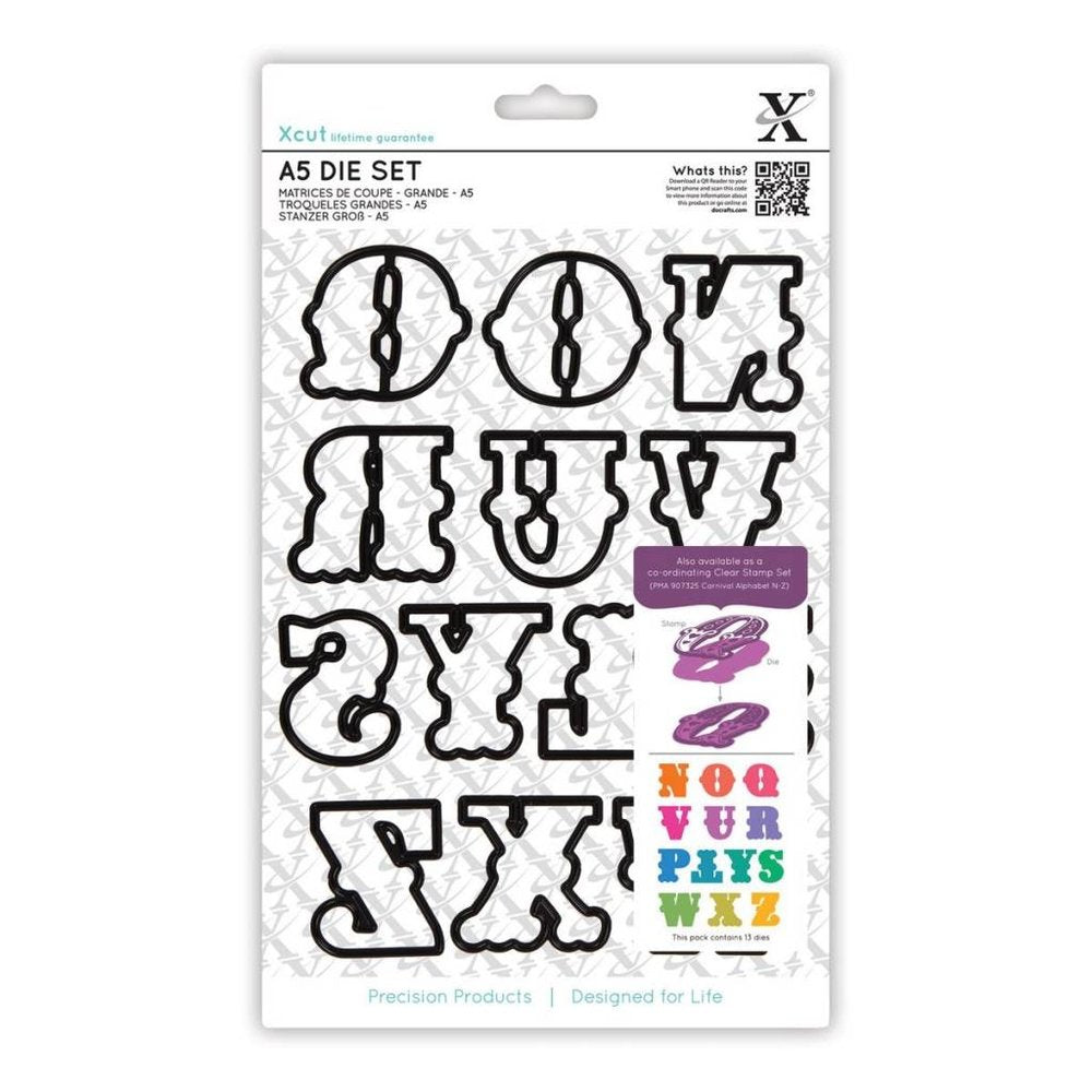 X-Cut Die Set / Carnival Alphabet